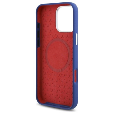 Dėklas Mercedes Silicone Red Stripe MagSafe  iPhone 16 Pro Max - Mėlynas 6