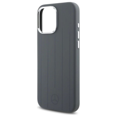 Dėklas Mercedes Silicone Vertical Tonal Stripes MagSafe  iPhone 16 Pro Max - Pilkas 5