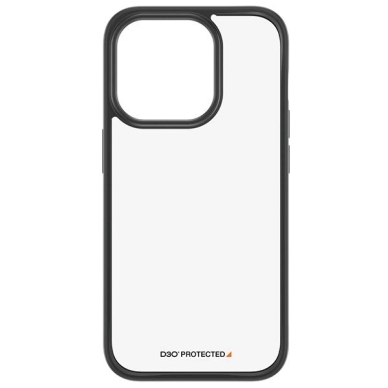 Military Grade Certified PanzerGlass ClearCase iPhone 15 Pro Dėklas - Permatomas  Juodas 1