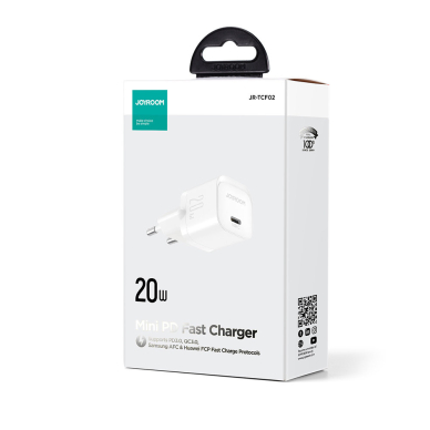 Mini charger USB C 20W PD Joyroom JR-TCF02 | Baltas 1