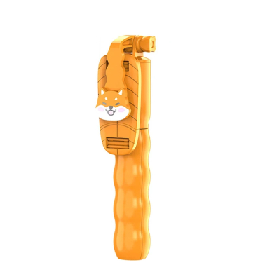 [Užsakomoji prekė] Mini Selfie Stick with Detachable Remote Control - Techsuit (KT01) - oranžinis