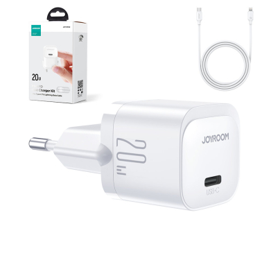 Mini USB C Charger 20W PD with USB C Cable - Lightning Joyroom JR-TCF02 | Baltas 8