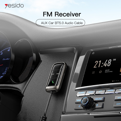 [Užsakomoji prekė] Modulator FM Bluetooth, card TF - Yesido receiver (YAU32) - Juodos spalvos 3