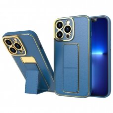 Dėklas New Kickstand Case cover for Samsung Galaxy A12 5G Mėlynas
