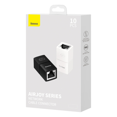 Network coupler Ethernet RJ-45 cable connector Baseus AirJoy Series 10 pcs - Juodas 7