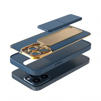 Dėklas New Kickstand Case iPhone 12 Pro Mėlynas 13