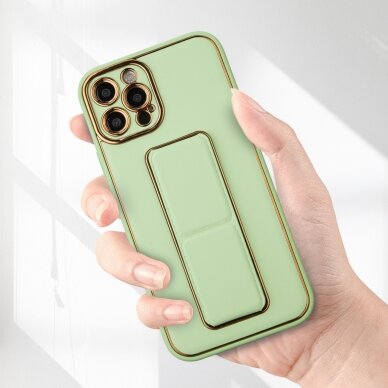 Dėklas New Kickstand Case iPhone 12 Pro Žalias 9