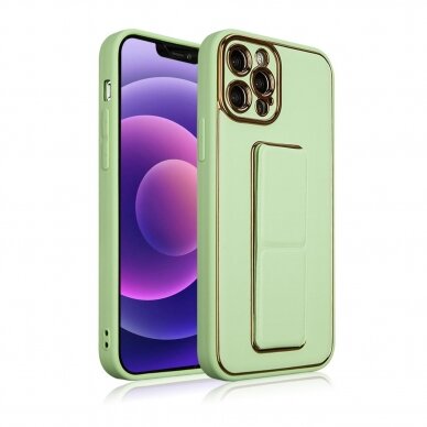 Dėklas New Kickstand Case cover for Samsung Galaxy A12 5G Žalias 1