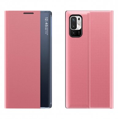 Dėklas New Sleep Case Xiaomi Redmi Note 11S / Note 11 Rožinis