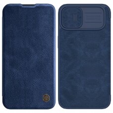 Dėklas Nillkin Qin Pro Leather Case iPhone 14 Plus Mėlynas