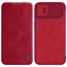 Dėklas Nillkin Qin Pro Leather Case iPhone 14 Plus Raudonas