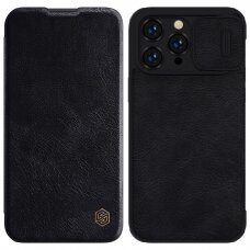 Dėklas Nillkin Qin Pro Leather Case iPhone 14 Pro Juodas