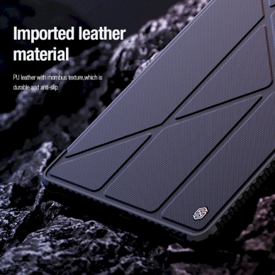 Nillkin Bumper Leather Case Pro Dėklas skirtas Samsung Galaxy Tab S9 FE+ - Juodas 14