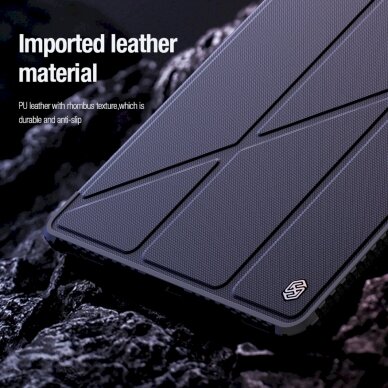 Nillkin Bumper Leather Case Pro Dėklas skirtas Samsung Galaxy Tab S9 Ultra - Juodas 15