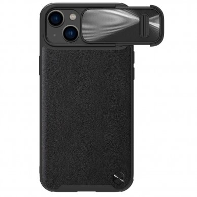 Dėklas Nillkin CamShield Leather S Case iPhone 14 Juodas