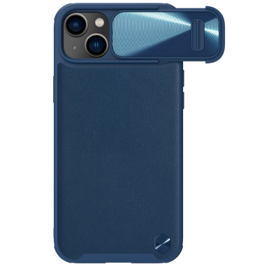 Dėklas Nillkin CamShield Leather S iPhone 14 Mėlynas