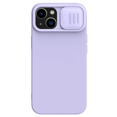 Dėklas Nillkin CamShield Magnetic Silicone Case with camera cover  iPhone 14 Plus Purpurinis