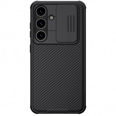 Dėklas Nillkin CamShield Pro armored case with camera cover for Samsung Galaxy S24+ - Juodas