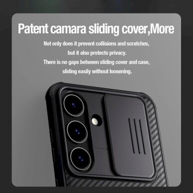 Dėklas Nillkin CamShield Pro armored case with camera cover for Samsung Galaxy S24+ - Juodas 7