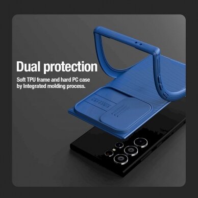 Dėklas Nillkin CamShield Pro Armored Case with Camera Protector for Samsung Galaxy S24 Ultra - Juodas 8