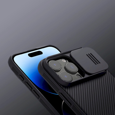 Nillkin CamShield Pro Dėklas iPhone 16 Pro Max with camera cover - Juodas 11