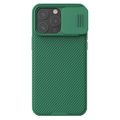 Nillkin CamShield Pro Magnetic Case for iPhone 15 Pro with camera cover - Žalias