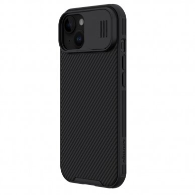 Nillkin CamShield Pro Magnetic Case for iPhone 15 with camera cover - Juodas 2