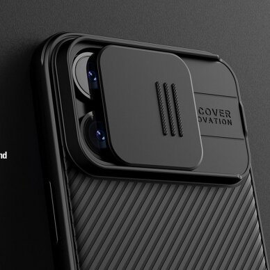 Nillkin CamShield Pro Magnetic Case for iPhone 15 with camera cover - Mėlynas 9