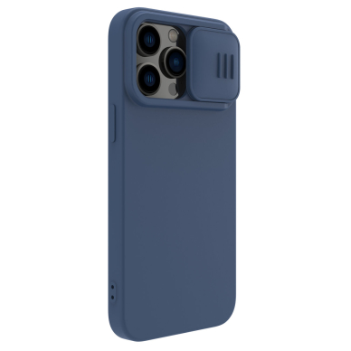 Dėklas Nillkin CamShield Silky Silicone Case for iPhone 14 Pro Max Mėlynas 3