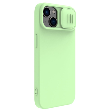 Dėklas Nillkin CamShield Silky silicone case iPhone 14 Plus Žalias 2