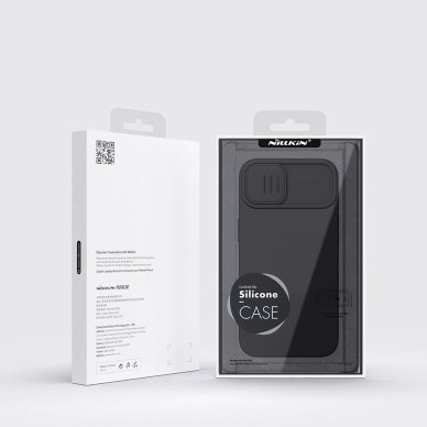 Dėklas Nillkin CamShield Silky silicone case iPhone 14 Plus Žalias 4