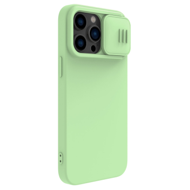 Dėklas Nillkin CamShield Silky silicone case iPhone 14 Pro Žalias 3