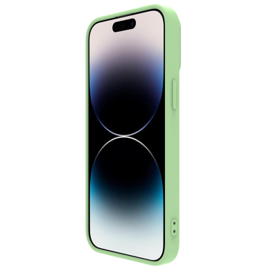 Dėklas Nillkin CamShield Silky silicone case iPhone 14 Pro Žalias 5