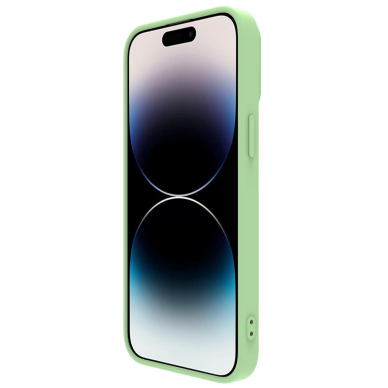 Dėklas Nillkin CamShield Silky silicone case iPhone 14 Pro Max Žalias 5