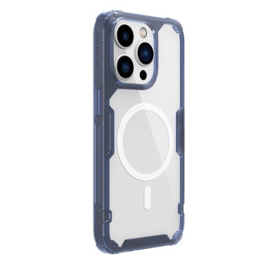 Dėklas Nillkin Nature Pro Magnetic Case for iPhone 14 Pro Mėlynas (MagSafe)  2