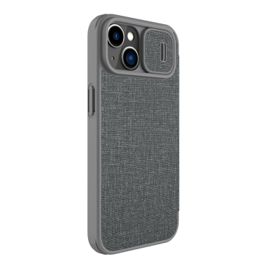 Dėklas Nillkin Qin Cloth Pro Case For iPhone 14 Pilkas 2