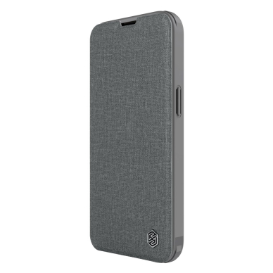 Dėklas Nillkin Qin Cloth Pro Case For iPhone 14 Pilkas 5