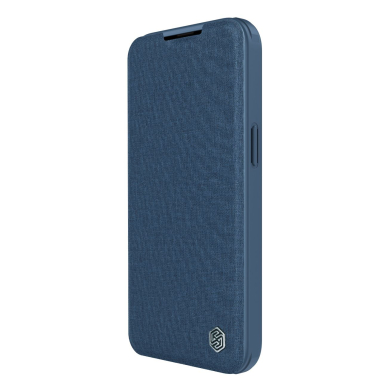 Dėklas Nillkin Qin Cloth Pro Case CFor iPhone 14 Pro Mėlynas 1