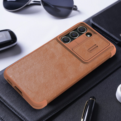 Dėklas Nillkin Qin Leather Pro Samsung Galaxy S23 Plus Juodas 17