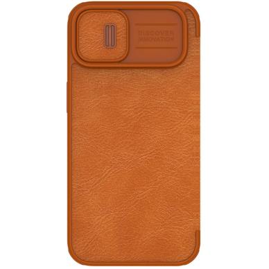 Dėklas Nillkin Qin Pro Leather Case iPhone 14 Rudas 9