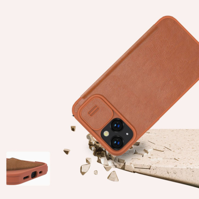 Dėklas Nillkin Qin Pro Leather Case iPhone 14 Plus Juodas 13