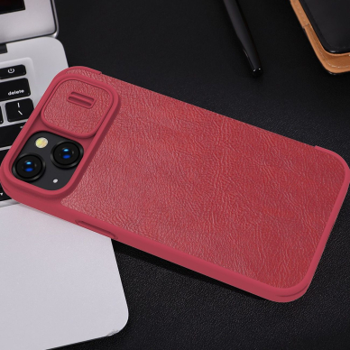 Dėklas Nillkin Qin Pro Leather Case iPhone 14 Plus Juodas 17