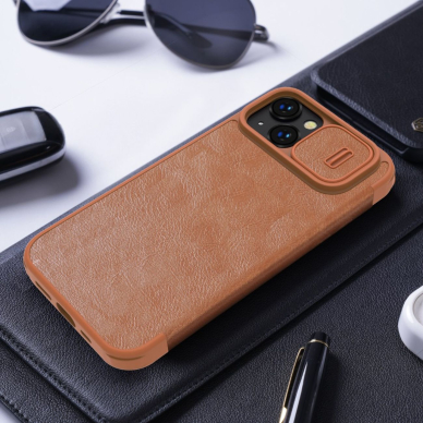 Dėklas Nillkin Qin Pro Leather Case iPhone 14 Plus Juodas 18