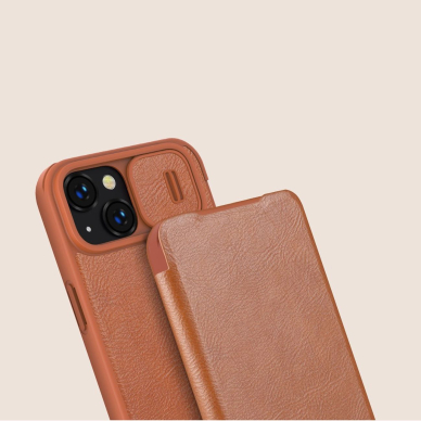 Dėklas Nillkin Qin Pro Leather Case iPhone 14 Plus Mėlynas 13