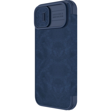 Dėklas Nillkin Qin Pro Leather Case iPhone 14 Plus Mėlynas 2