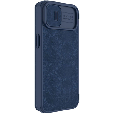 Dėklas Nillkin Qin Pro Leather Case iPhone 14 Plus Mėlynas 3