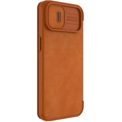 Dėklas Nillkin Qin Pro Leather Case iPhone 14 Plus Rudas 5