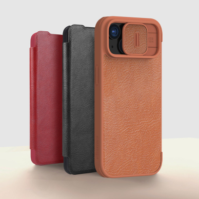 Nillkin Qin Pro Leather Flip Camera Cover Case for iPhone 15 Plus - Rudas 6