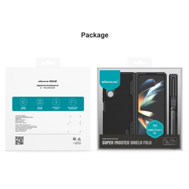 Nillkin Super Frosted Shield Fold Dėklas Samsung Galaxy Z Fold 5 - Juodas 17