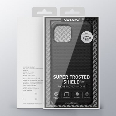 Dėklas Nillkin Super Frosted Shield Pro Case for iPhone 13 mini Raudonas 4